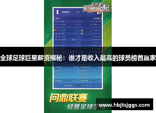 全球足球巨星薪资揭秘：谁才是收入最高的球员榜首赢家